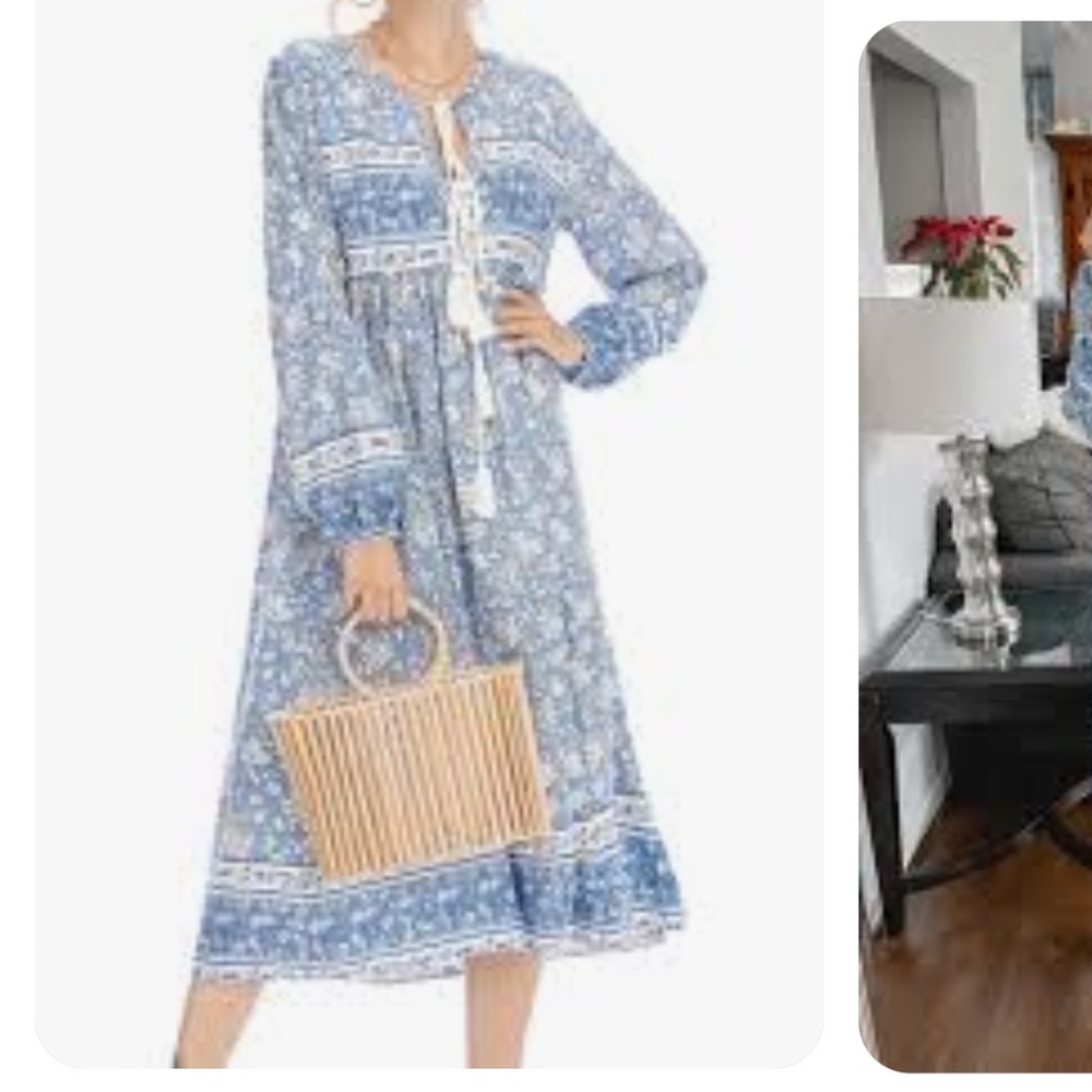 NWT R.Vivimos Boho Tassel Dress